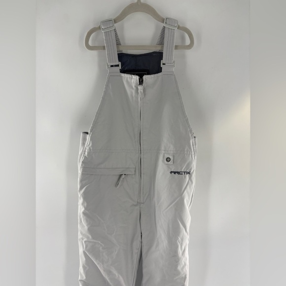 Kids Gray Snow Bib Overalls small - Picture 1 of 8